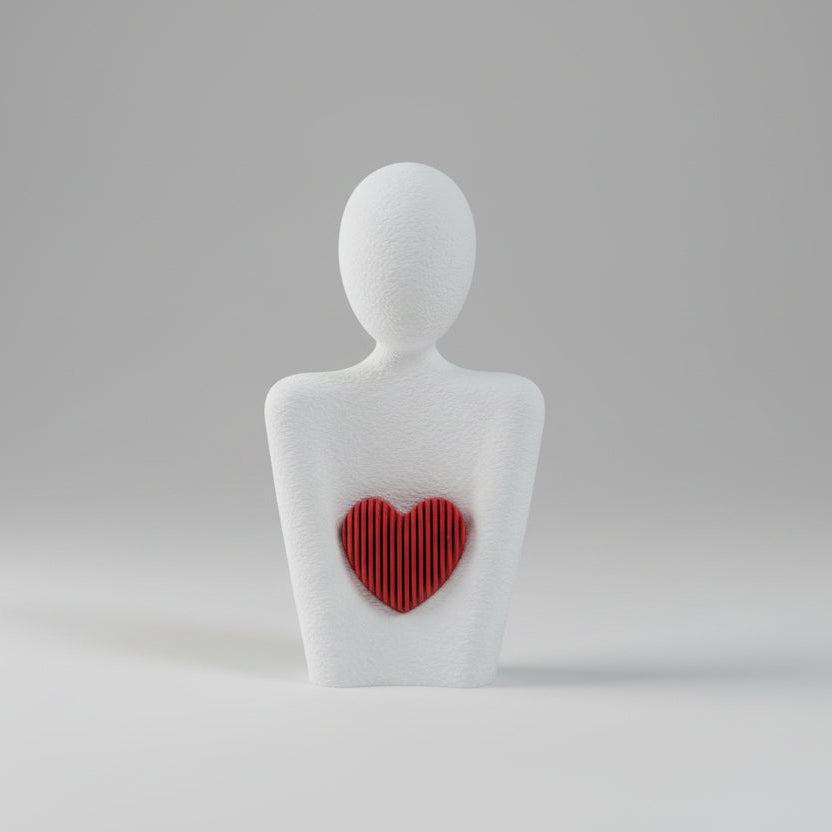 Sculpture "Cœur Vibrant"
